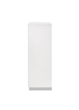 Felicity Glossy White 5-Drawer Chest by Coaster at Eve Furniture