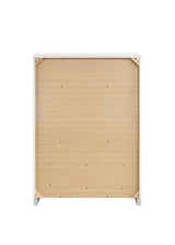 Felicity Glossy White 5-Drawer Chest by Coaster at Eve Furniture