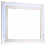 Felicity Glossy White 5-Piece Queen Bedroom Set with LED Light Headboard by Coaster at Eve Furniture
