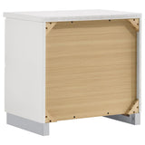 Felicity Glossy White 5-Piece Queen Bedroom Set with LED Light Headboard by Coaster at Eve Furniture