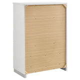 Felicity Glossy White 5-Piece Twin Bedroom Set with LED Lighting by Coaster at Eve Furniture
