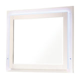 Felicity Glossy White LED Light Mirror by Coaster at Eve Furniture
