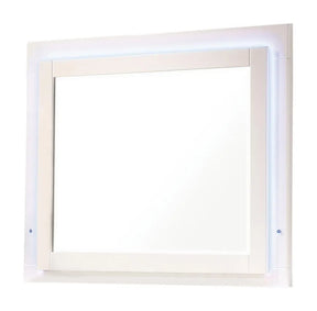Felicity Glossy White LED Light Mirror by Coaster at Eve Furniture
