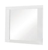 Felicity Glossy White Rectangle Dresser Mirror by Coaster at Eve Furniture