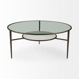 Felicity Marble Top W/Iron Frame Coffee Table by Mercana at Eve Furniture