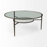 Felicity Marble Top W/Iron Frame Coffee Table by Mercana at Eve Furniture