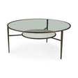 Felicity Marble Top W/Iron Frame Coffee Table by Mercana at Eve Furniture