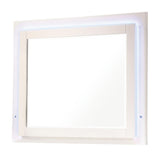 Felicity Glossy White LED Light Mirror