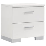 Felicity White 4-Piece California King Platform Bedroom Set by Coaster at Eve Furniture