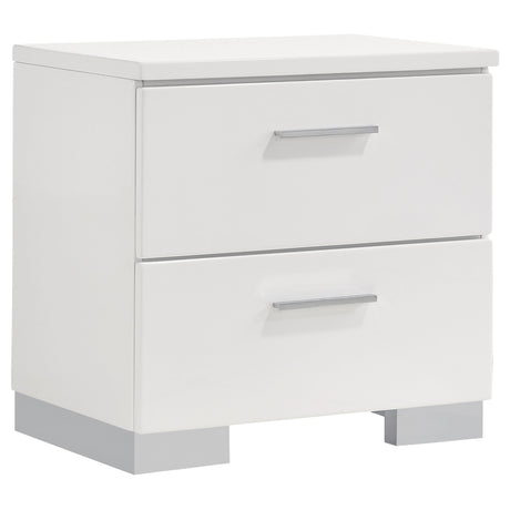 Felicity White 4-Piece California King Platform Bedroom Set by Coaster at Eve Furniture