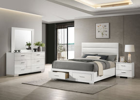 Felicity White 4-Piece California King Platform Bedroom Set by Coaster at Eve Furniture