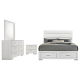 Felicity White 4-piece Queen Platform Bedroom Set by Coaster at Eve Furniture