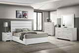 Felicity White High Gloss 5-Piece California King Bedroom Set by Coaster at Eve Furniture