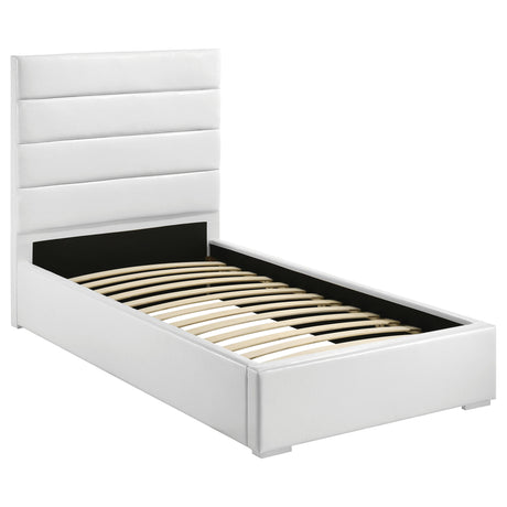 Felicity White High Gloss 5-Piece Twin Bedroom Set by Coaster at Eve Furniture