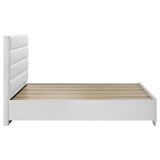 Felicity White High Gloss Eastern King Storage Bed by Coaster at Eve Furniture