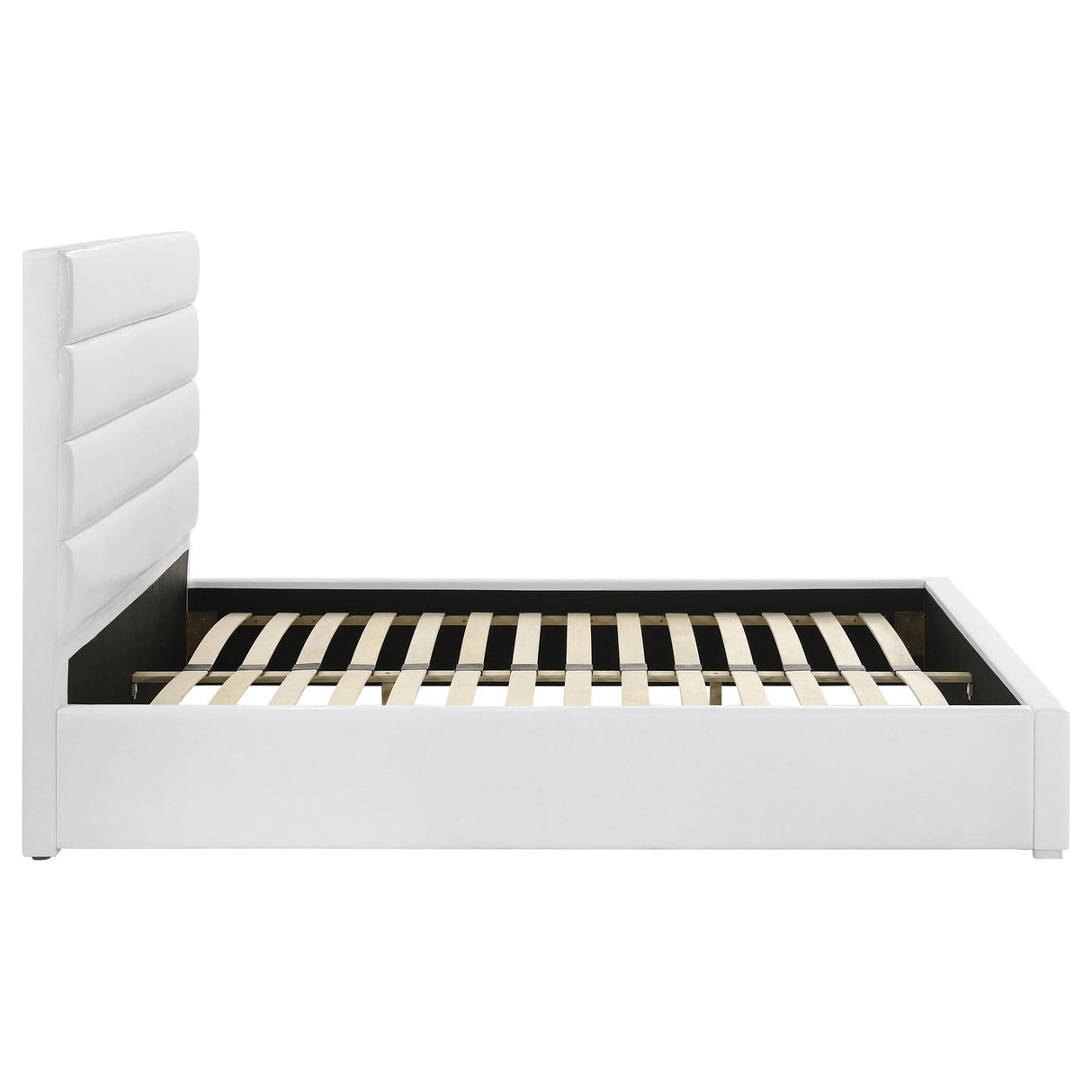 Felicity White Upholstered Queen Platform Bed by Coaster at Eve Furniture
