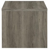 Felix Gray Driftwood 1-drawer Square Engineered Wood End Table by Coaster at Eve Furniture