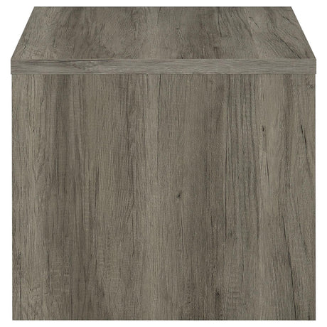 Felix Gray Driftwood 1-drawer Square Engineered Wood End Table by Coaster at Eve Furniture