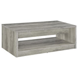 Felix Gray Driftwood 2-Piece Coffee and End Table Set by Coaster at Eve Furniture