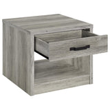 Felix Gray Driftwood 2-Piece Coffee and End Table Set by Coaster at Eve Furniture