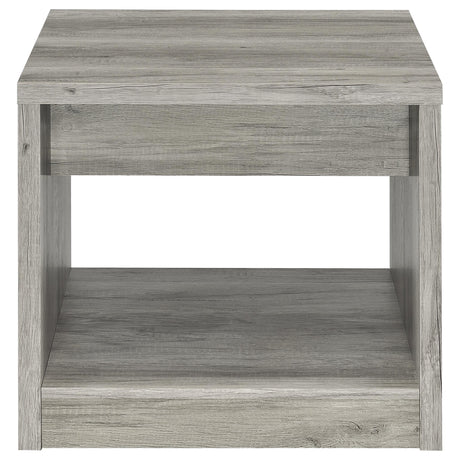 Felix Gray Driftwood 2-Piece Coffee and End Table Set by Coaster at Eve Furniture