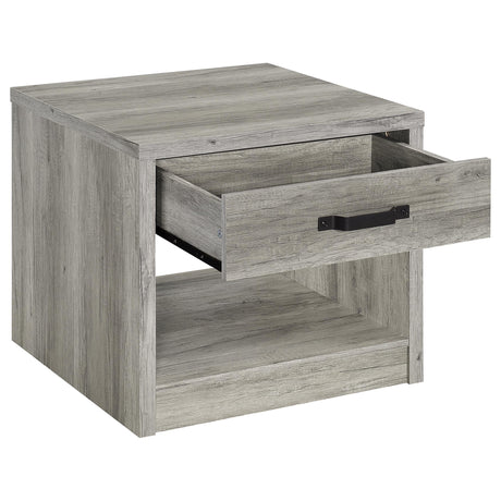 Felix Gray Driftwood 3-Piece Coffee and End Table Set by Coaster at Eve Furniture