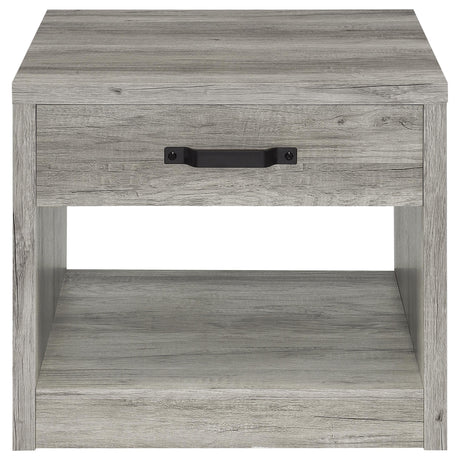 Felix Gray Driftwood 3-Piece Coffee and End Table Set by Coaster at Eve Furniture
