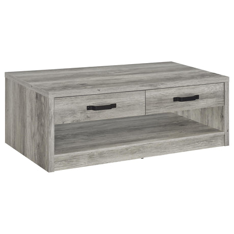 Felix Gray Driftwood 3-Piece Coffee and End Table Set by Coaster at Eve Furniture