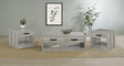 Felix Gray Driftwood 3-Piece Coffee and End Table Set by Coaster at Eve Furniture