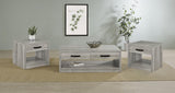 Felix Gray Driftwood 3-Piece Coffee and End Table Set by Coaster at Eve Furniture