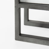 Felix Gray Metal Square Table Clock by Mercana at Eve Furniture