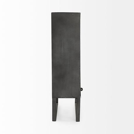 Felix Gray Metal Square Table Clock by Mercana at Eve Furniture