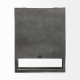 Felix Gray Metal Square Table Clock by Mercana at Eve Furniture