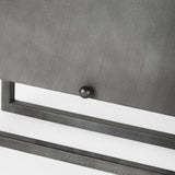 Felix Gray Metal Square Table Clock by Mercana at Eve Furniture
