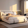 Felix White Queen Upholstered Bed by Coaster at Eve Furniture