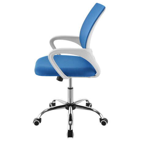 Felton Blue Upholstered Adjustable Home Office Desk Chair by Coaster at Eve Furniture