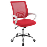 Felton Red Upholstered Adjustable Home Office Desk Chair by Coaster at Eve Furniture
