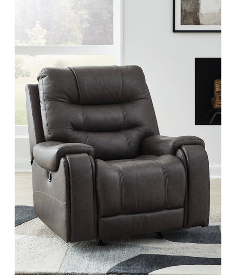 Femley Smoke Recliner by Ashley at Eve Furniture