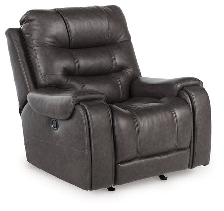 Femley Smoke Recliner by Ashley at Eve Furniture