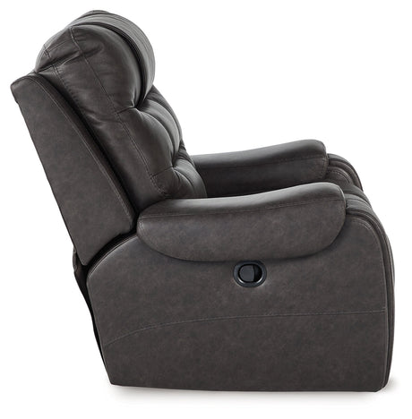 Femley Smoke Recliner by Ashley at Eve Furniture