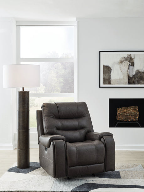 Femley Smoke Recliner by Ashley at Eve Furniture