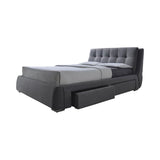 Fenbrook California King Tufted Upholstered Storage Bed Gray