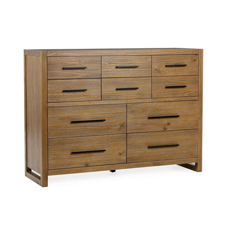 Fenmore 10 Drawer Dresser - Honey