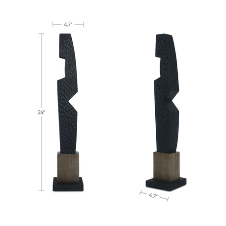 Fenn Black Sculpture by MOES at Eve Furniture