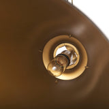 Fenton Black W/Antiqued Gold Accents Pendant Light by Mercana at Eve Furniture