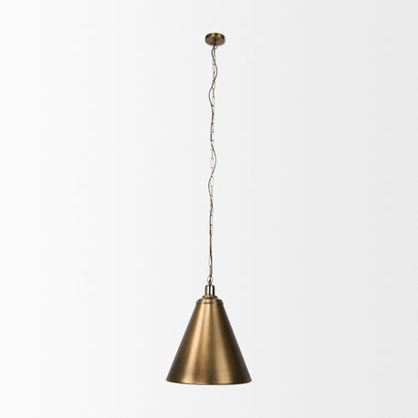 Fenton Gold W/Gold Accents Pendant Light by Mercana at Eve Furniture