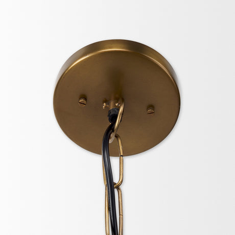 Fenton Gold W/Gold Accents Pendant Light by Mercana at Eve Furniture