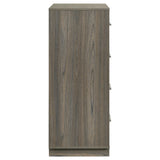 Fenwick 4-drawer Chest of Drawers Grey Oak by Coaster at Eve Furniture