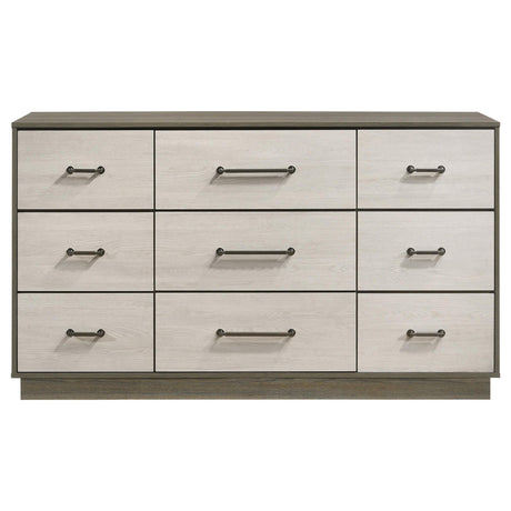 Fenwick 9-drawer Dresser Grey Oak