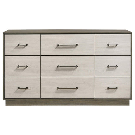 Fenwick Gray Oak 9-drawer Dresser by Coaster at Eve Furniture